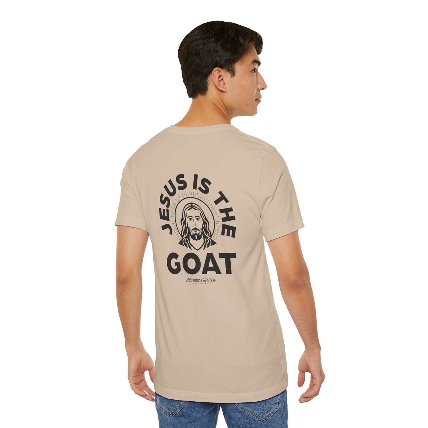 Jesus is the GOAT Unisex Tee - Adventure Hat Co designed for our Youth Group Shirt