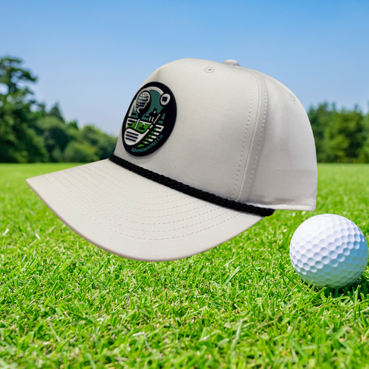 Golf Rope Hat With PVC (Rubber) Patch