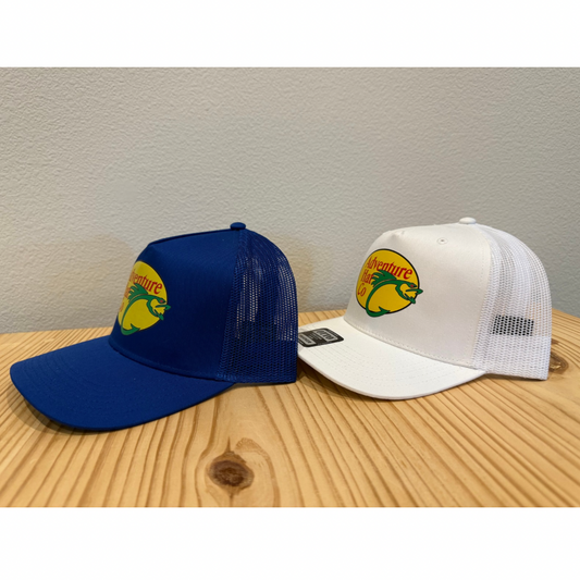 Adventure Hat Co Pro Shop Fishing Trucker Rope Hat all Blue or all White