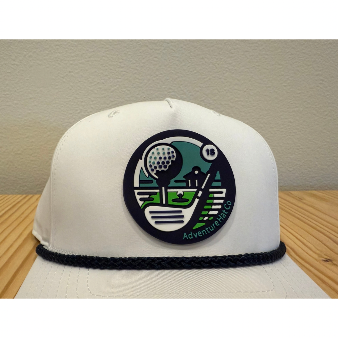 Golf Rope Hat With PVC (Rubber) Patch