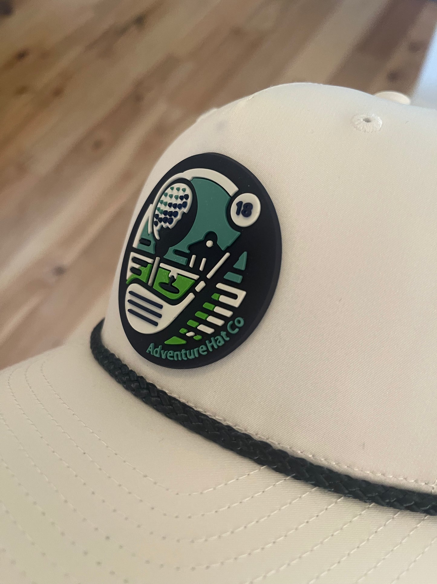 Golf Rope Hat With PVC (Rubber) Patch