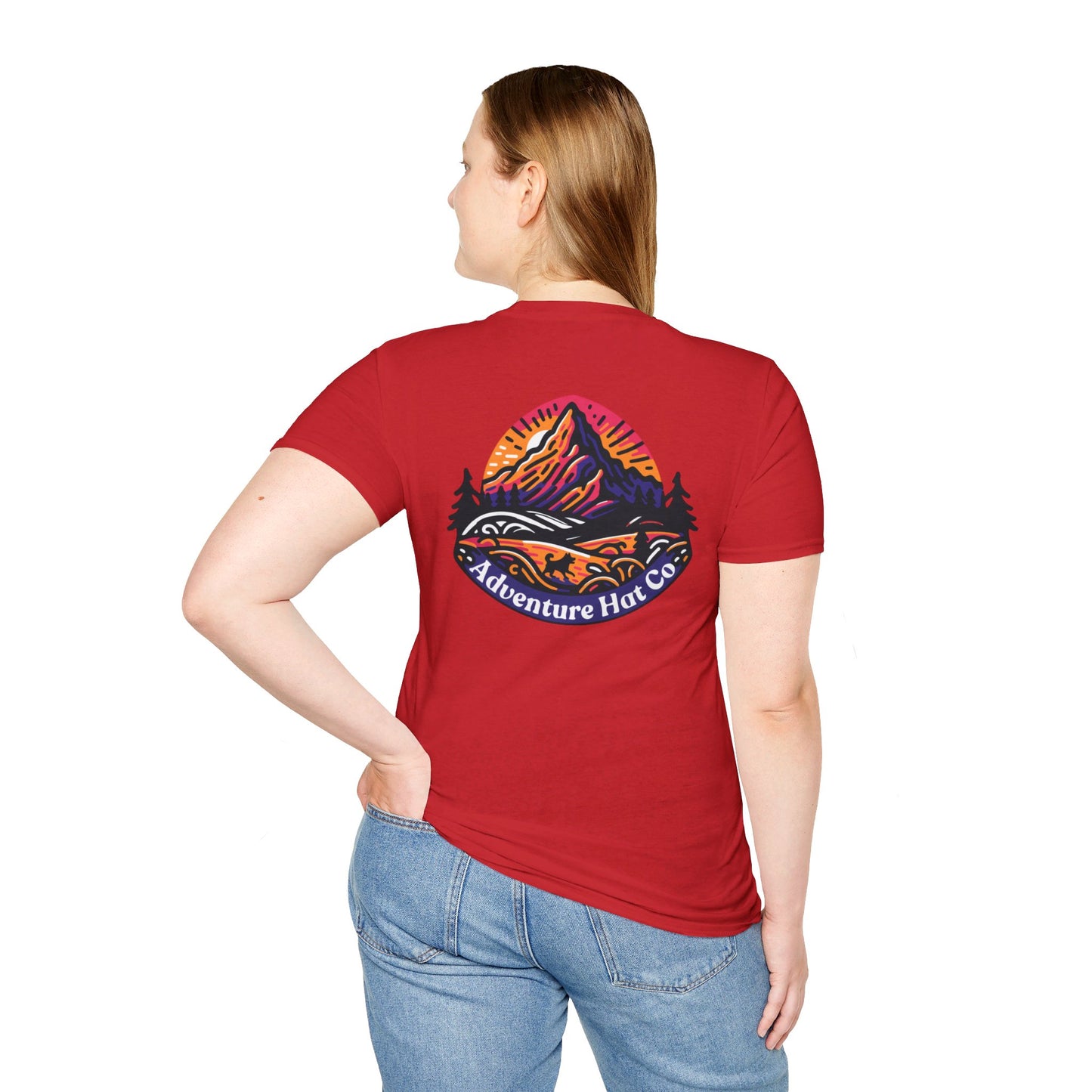 Adventure Hat Co Colorful Mountains Unisex Soft style T-Shirt