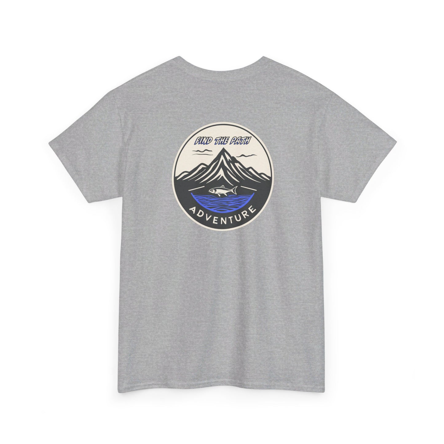 Find the Path Fish in the Mountains Unisex Heavy Cotton Tee