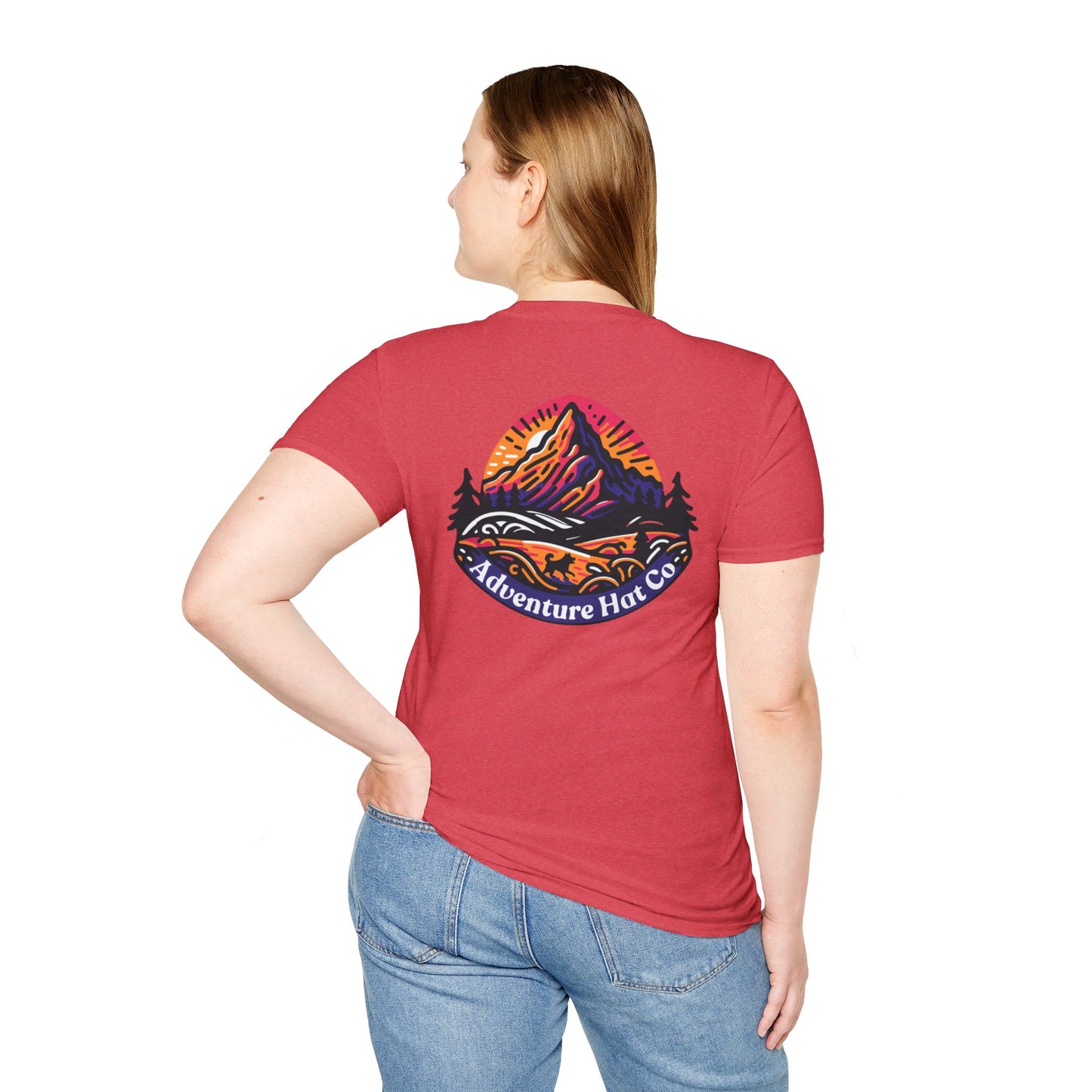 Adventure Hat Co Colorful Mountains Unisex Soft style T-Shirt