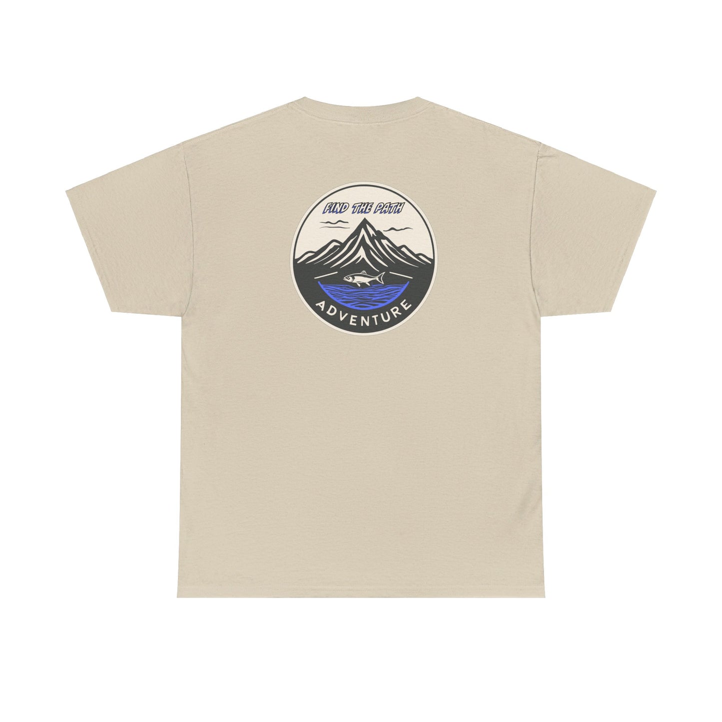 Find the Path Fish in the Mountains Unisex Heavy Cotton Tee