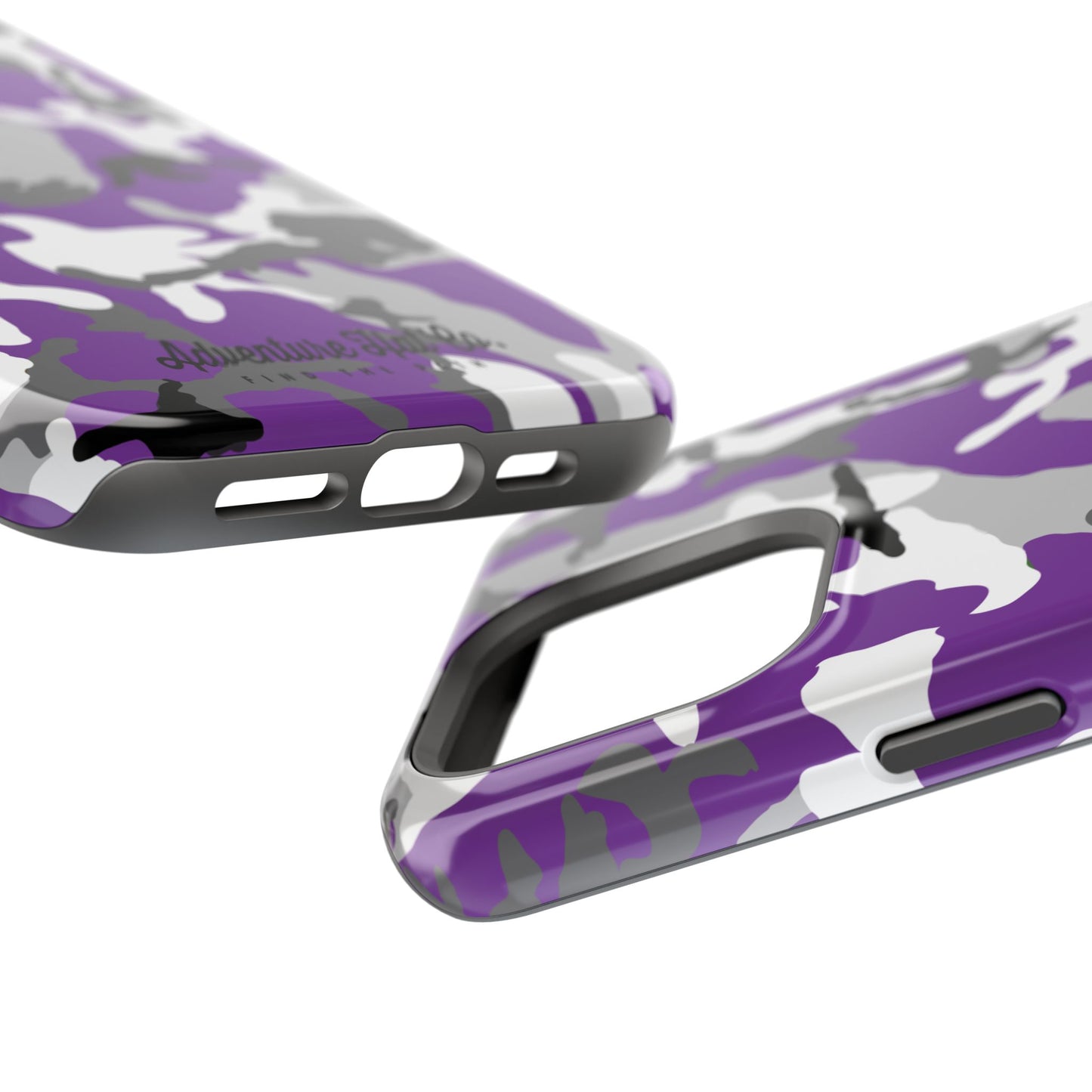 iPhone Case - Adventure Hat Co Purple Camo Impact-Resistant Case for 16, 15, and 14 Models