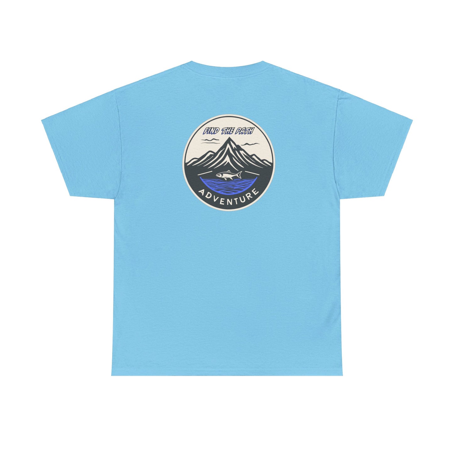 Find the Path Fish in the Mountains Unisex Heavy Cotton Tee