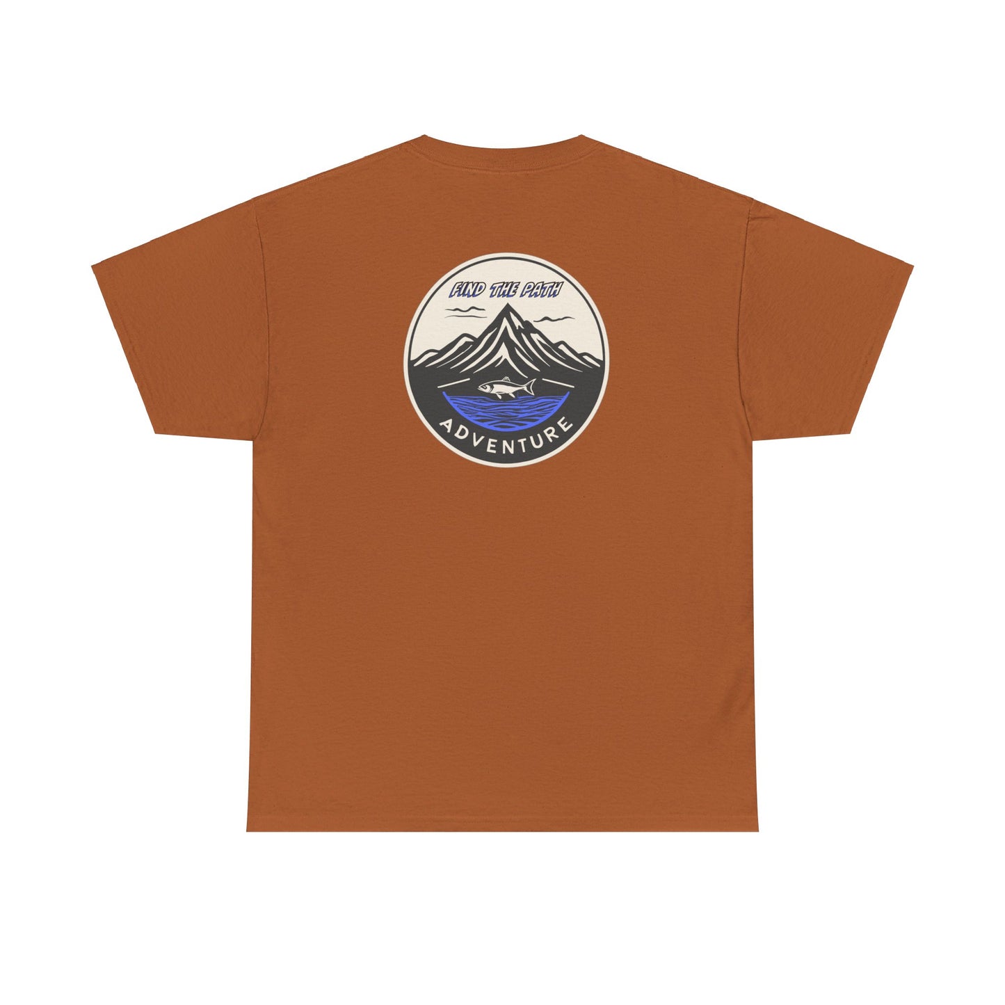 Find the Path Fish in the Mountains Unisex Heavy Cotton Tee