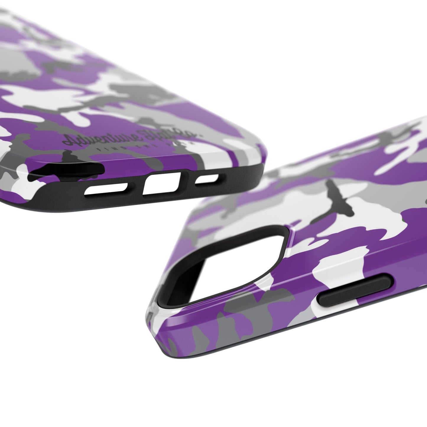 iPhone Case - Adventure Hat Co Purple Camo Impact-Resistant Case for 16, 15, and 14 Models