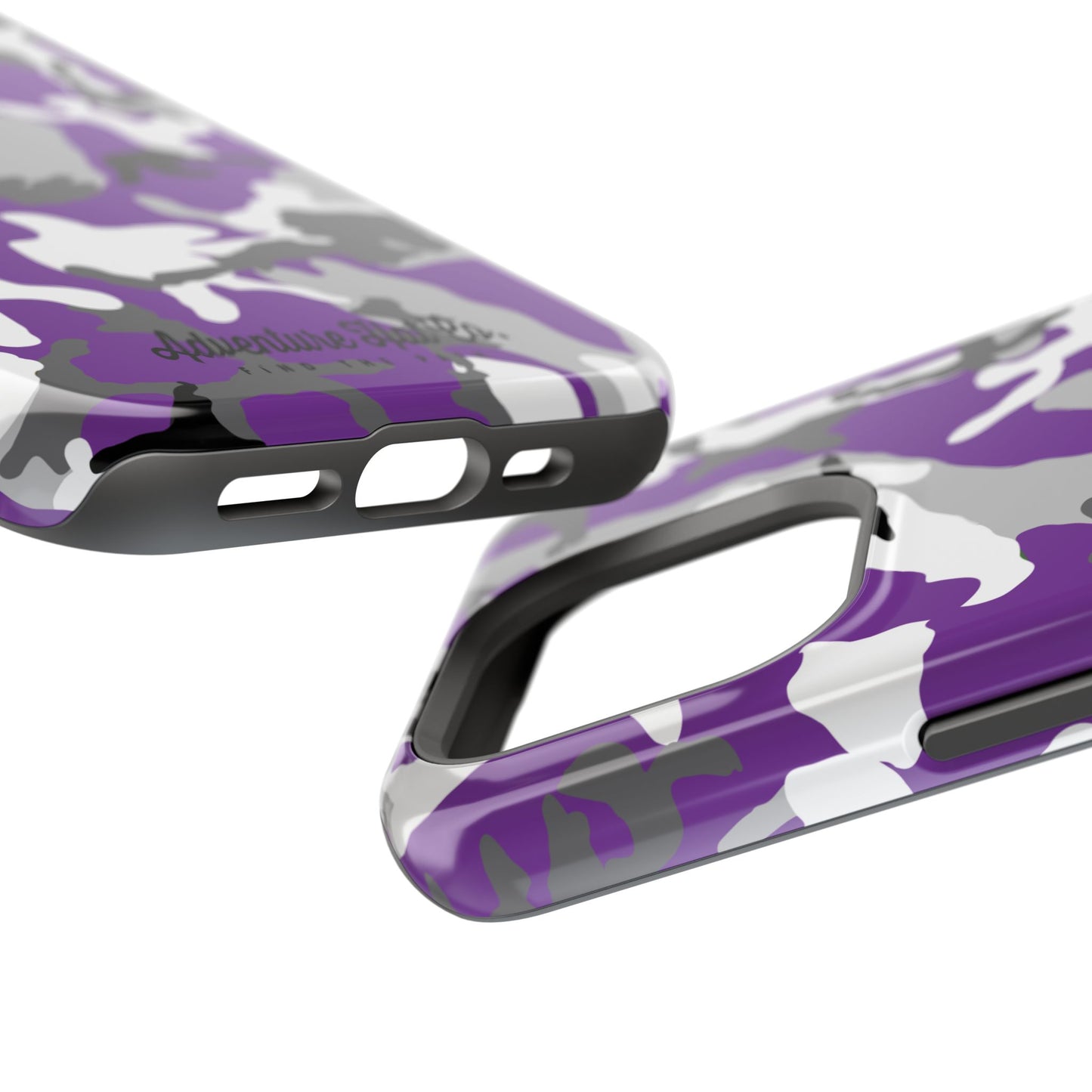 iPhone Case - Adventure Hat Co Purple Camo Impact-Resistant Case for 16, 15, and 14 Models