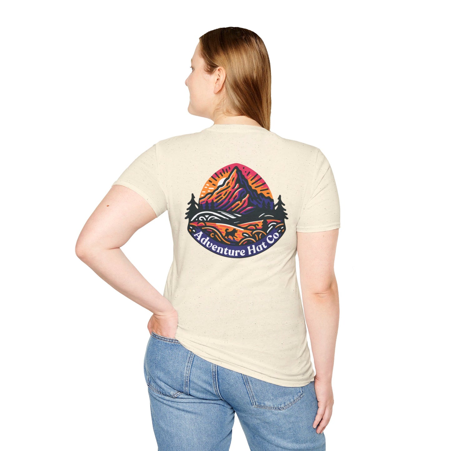 Adventure Hat Co Colorful Mountains Unisex Soft style T-Shirt