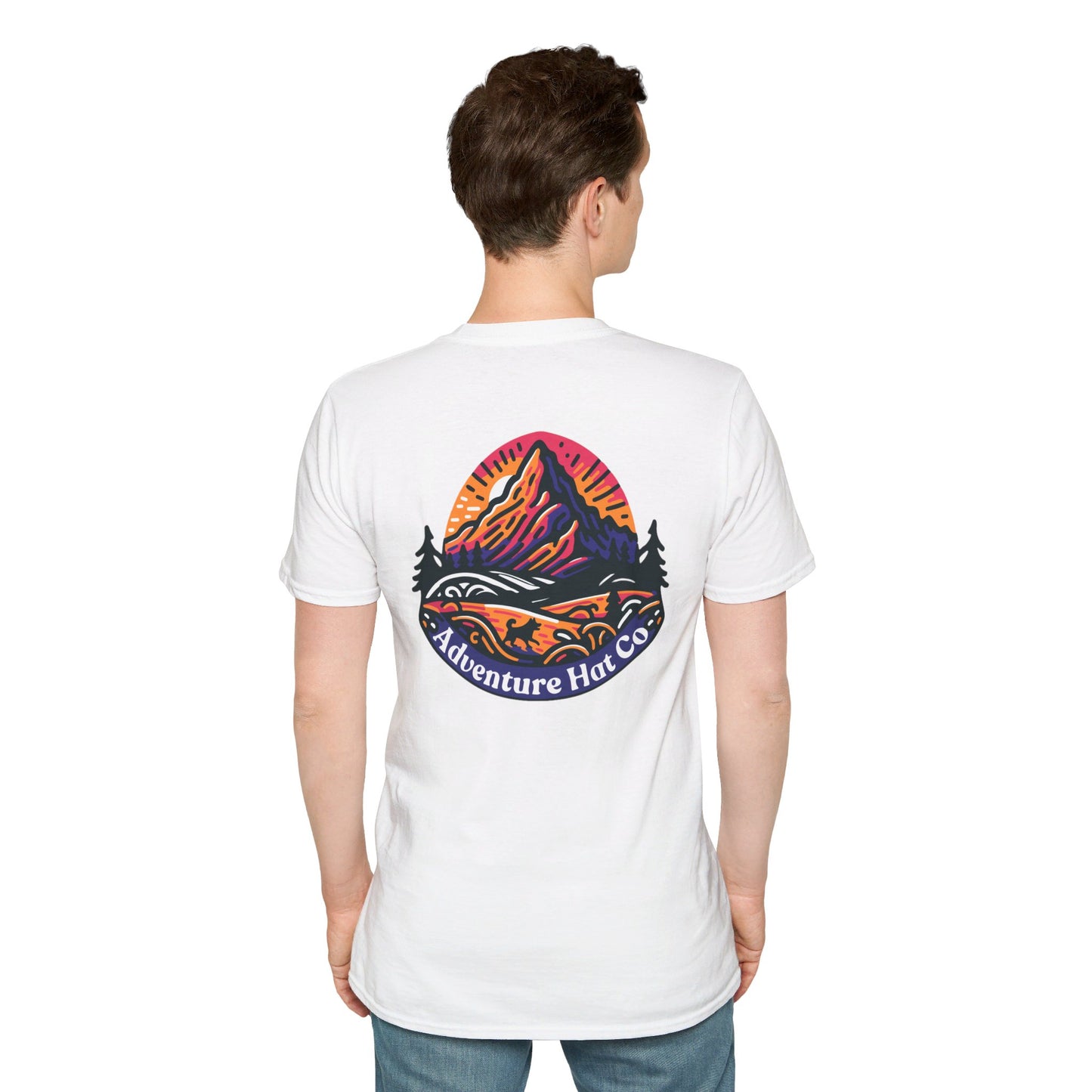 Adventure Hat Co Colorful Mountains Unisex Soft style T-Shirt