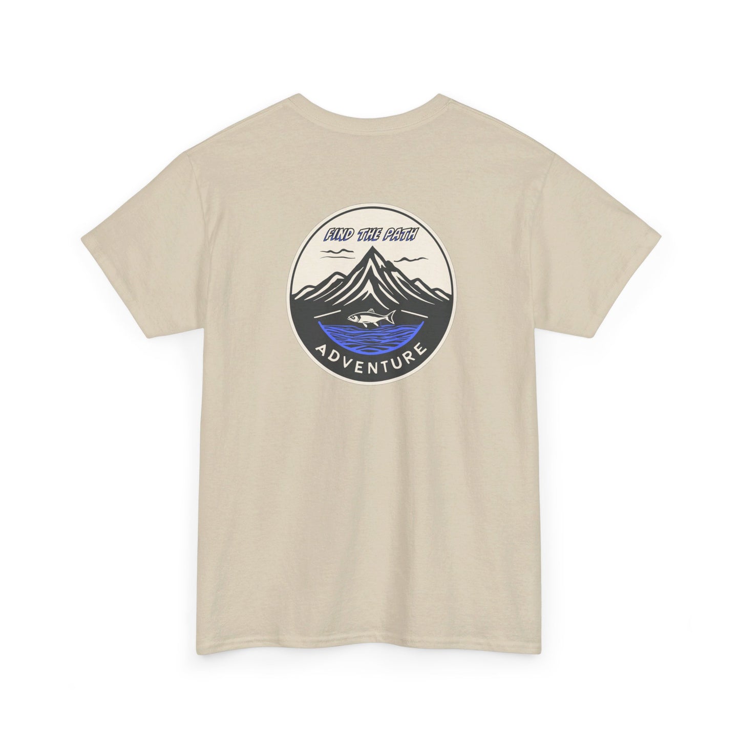 Find the Path Fish in the Mountains Unisex Heavy Cotton Tee