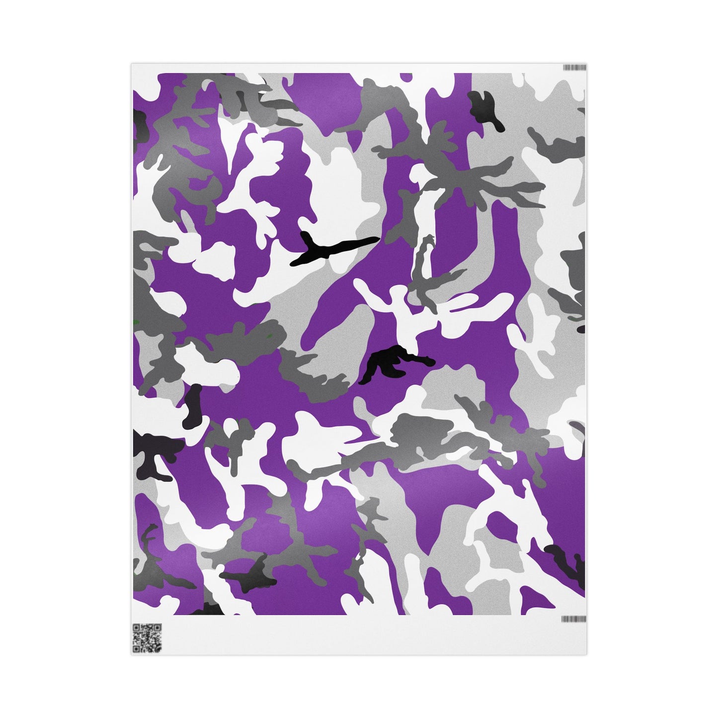 Purple Camouflage Wrapping Paper