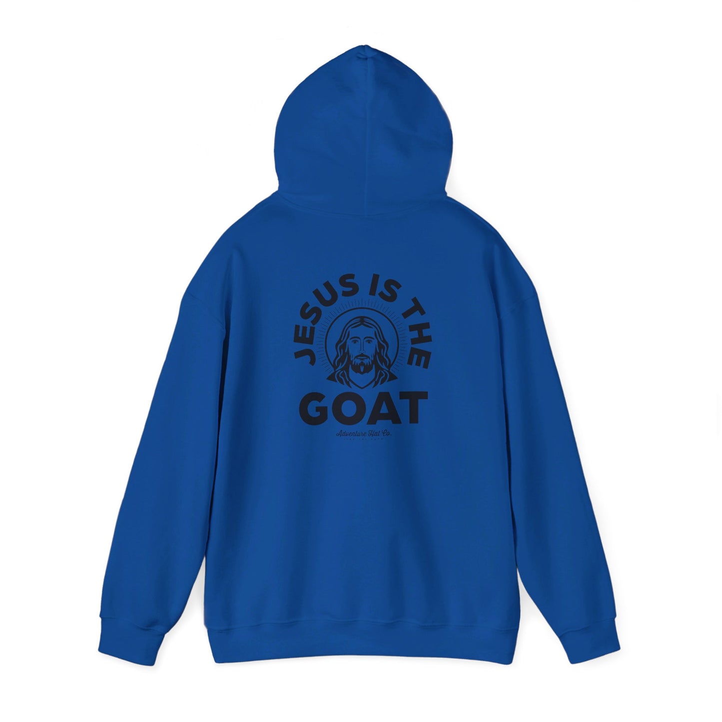 Adventure Hat Co "Jesus is the GOAT" Hoodie Unisex Heavy Blend™ Hooded Sweatshirt