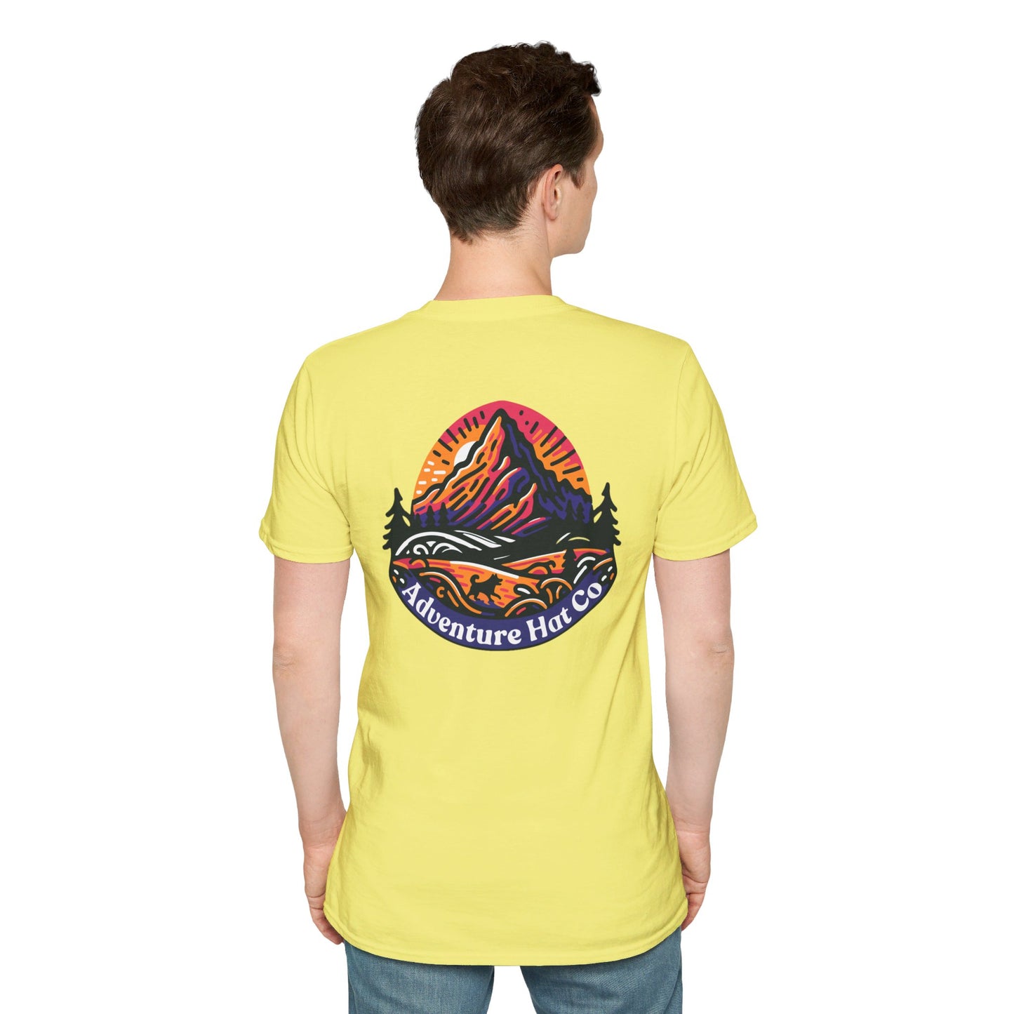 Adventure Hat Co Colorful Mountains Unisex Soft style T-Shirt