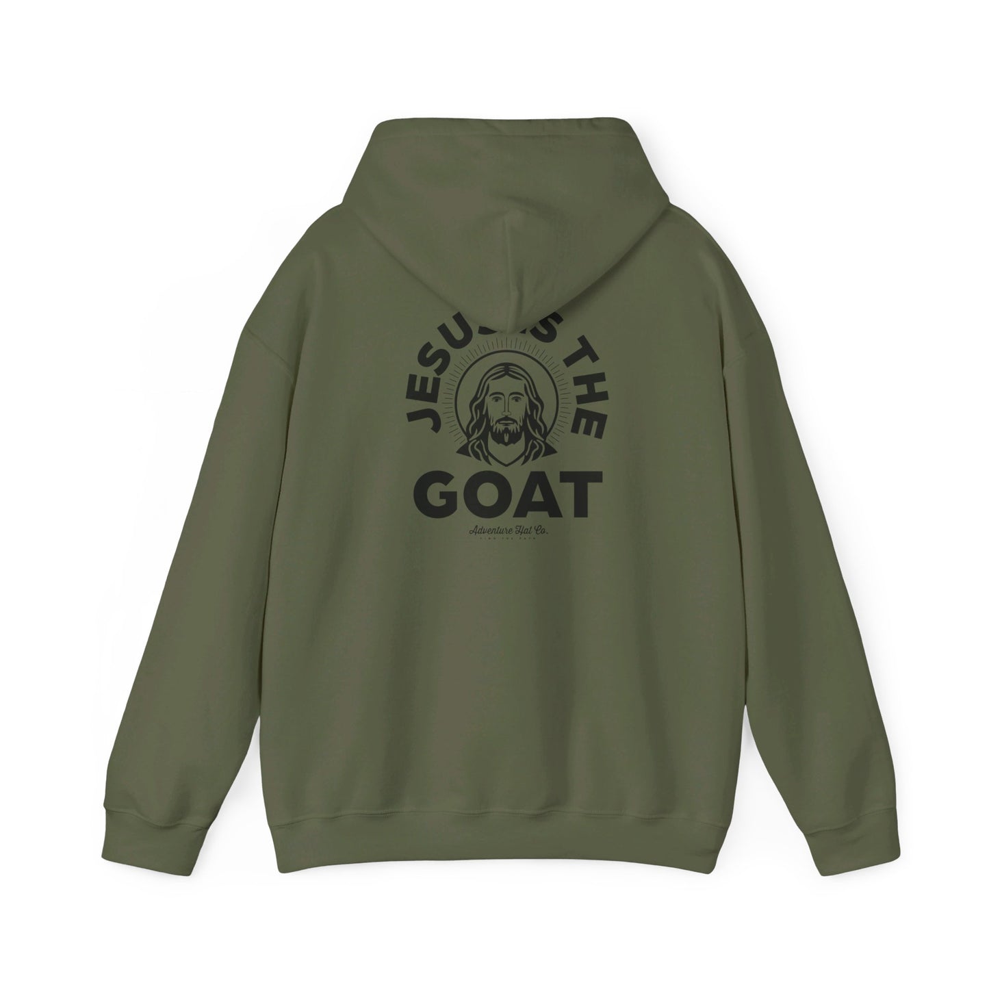 Adventure Hat Co "Jesus is the GOAT" Hoodie Unisex Heavy Blend™ Hooded Sweatshirt