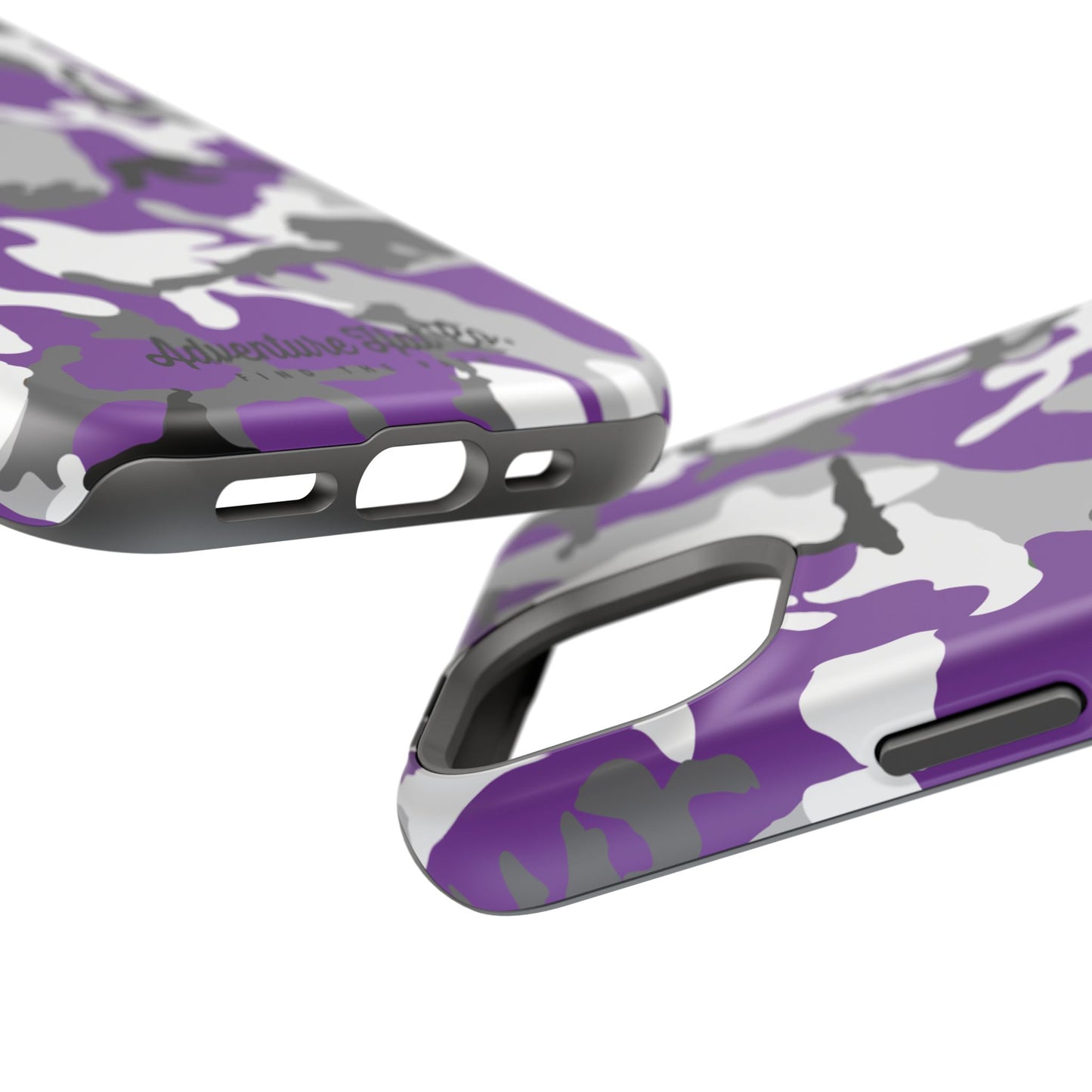 iPhone Case - Adventure Hat Co Purple Camo Impact-Resistant Case for 16, 15, and 14 Models