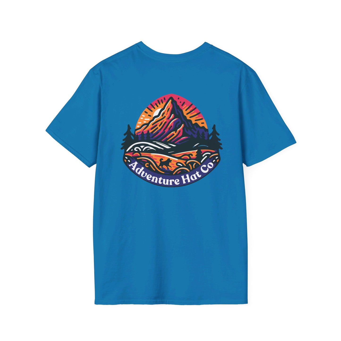 Adventure Hat Co Colorful Mountains Unisex Soft style T-Shirt