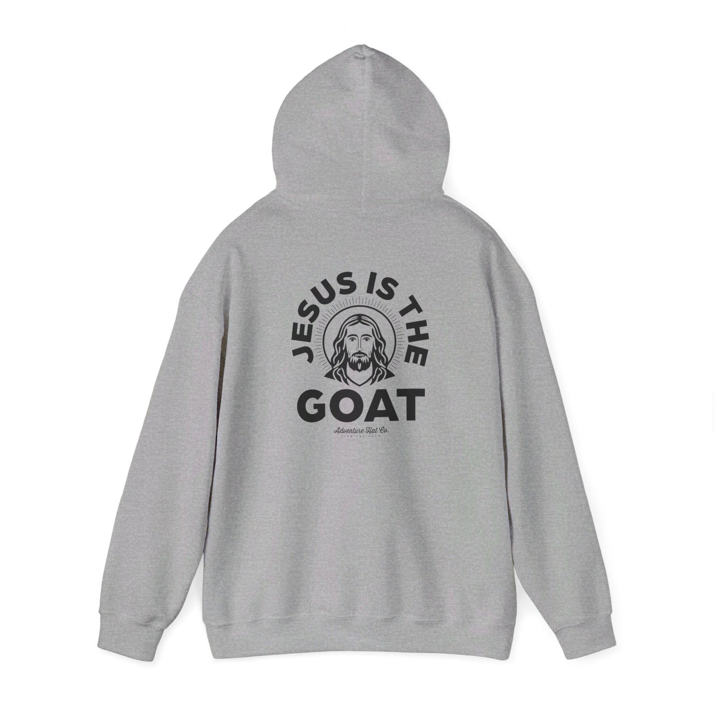 Adventure Hat Co "Jesus is the GOAT" Hoodie Unisex Heavy Blend™ Hooded Sweatshirt