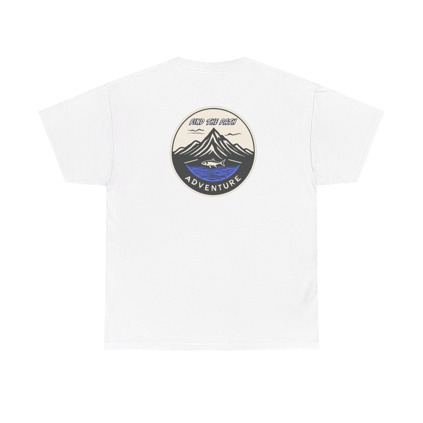 Find the Path Fish in the Mountains Unisex Heavy Cotton Tee