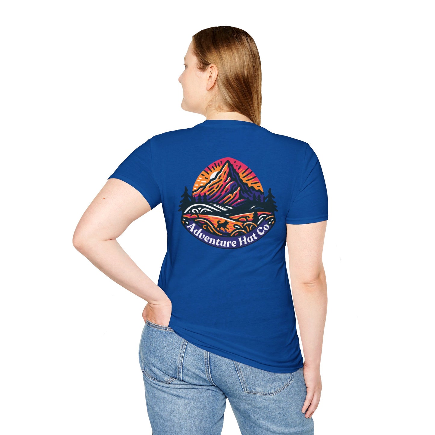 Adventure Hat Co Colorful Mountains Unisex Soft style T-Shirt