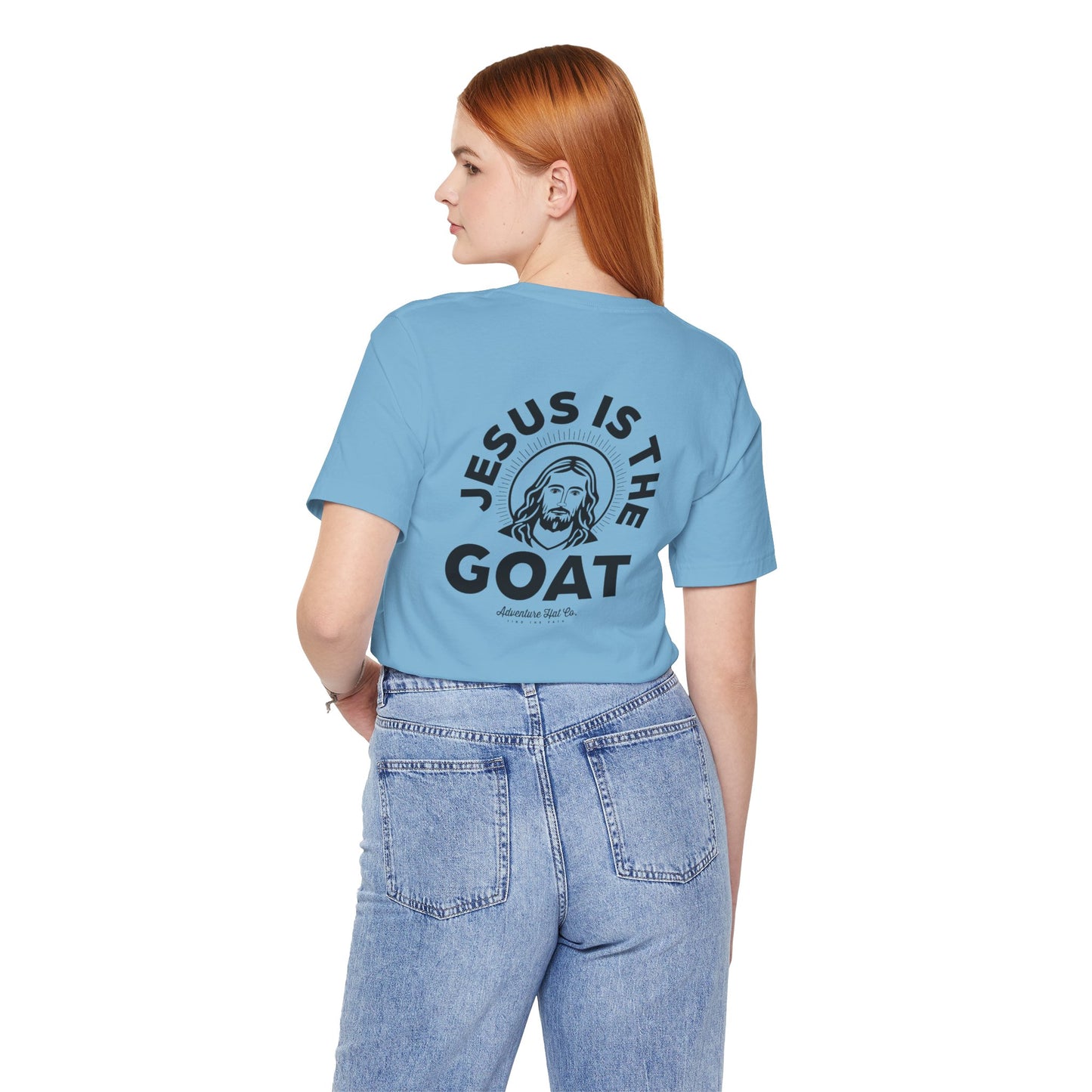 Jesus is the GOAT Unisex Tee - Adventure Hat Co designed for our Youth Group Shirt