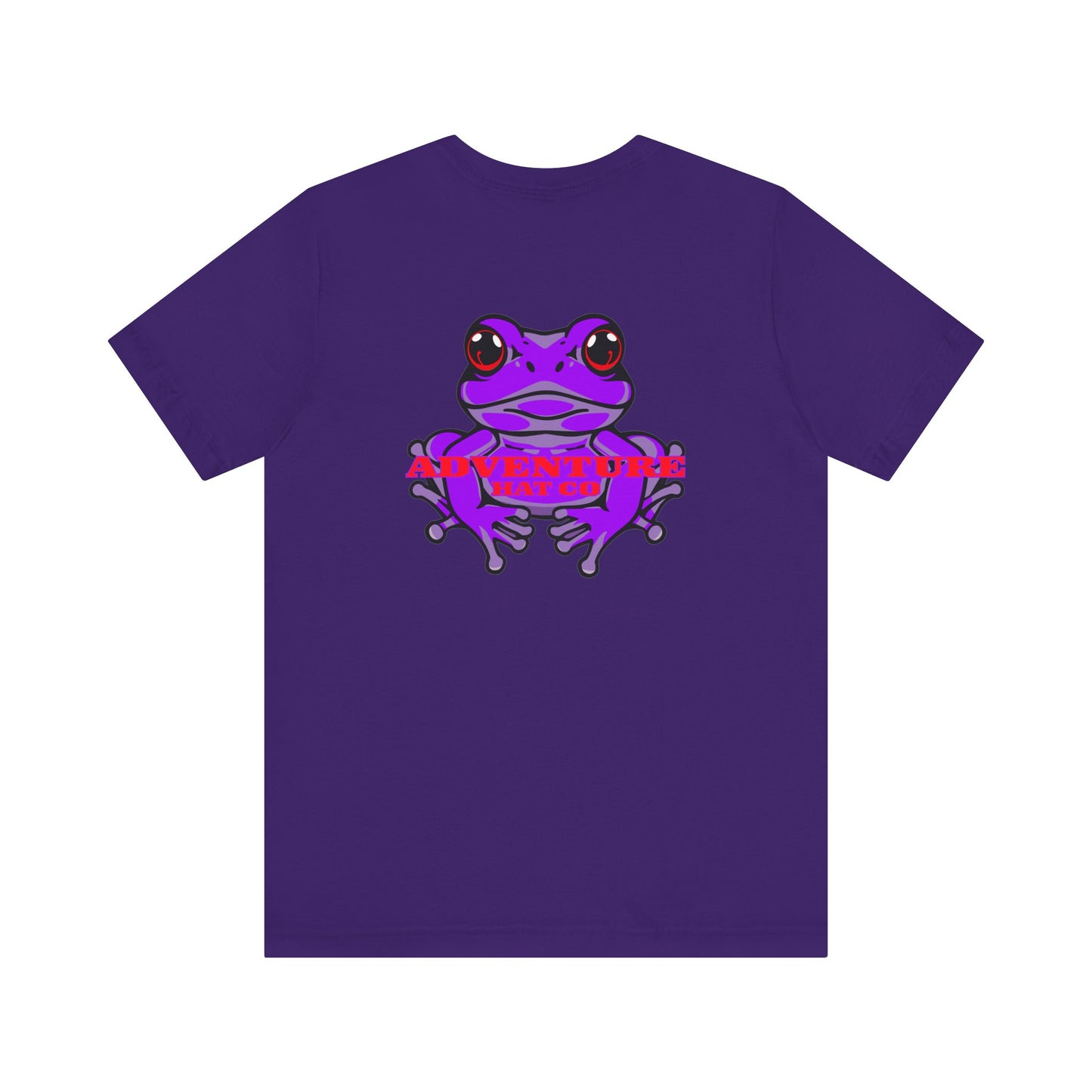 Adventure Hat Co Purple Frog Shirt Unisex Jersey Short Sleeve Tee