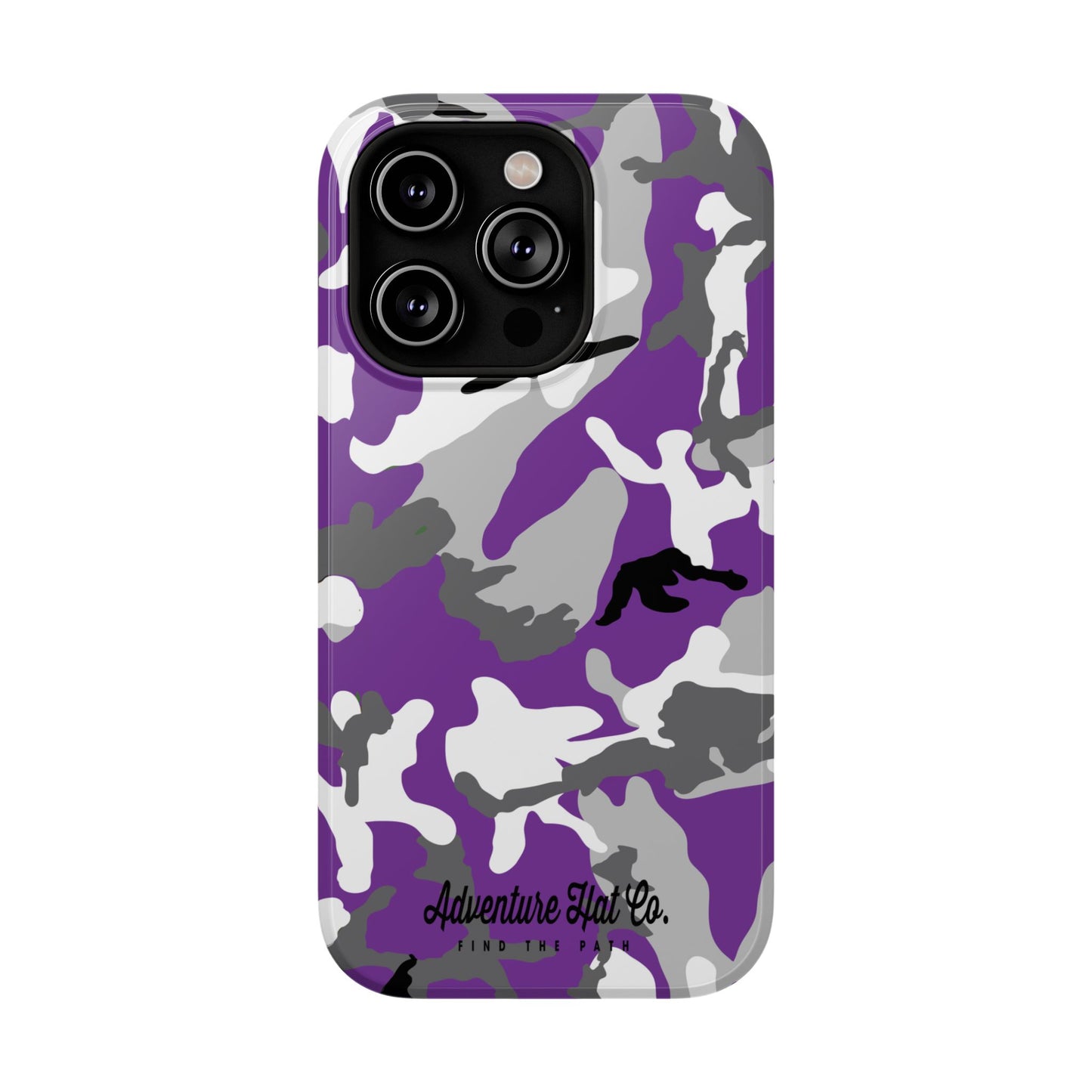 iPhone Case - Adventure Hat Co Purple Camo Impact-Resistant Case for 16, 15, and 14 Models