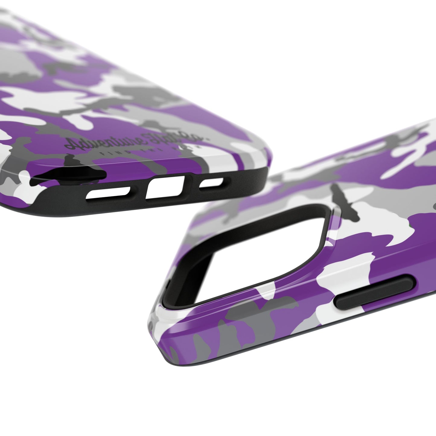 iPhone Case - Adventure Hat Co Purple Camo Impact-Resistant Case for 16, 15, and 14 Models