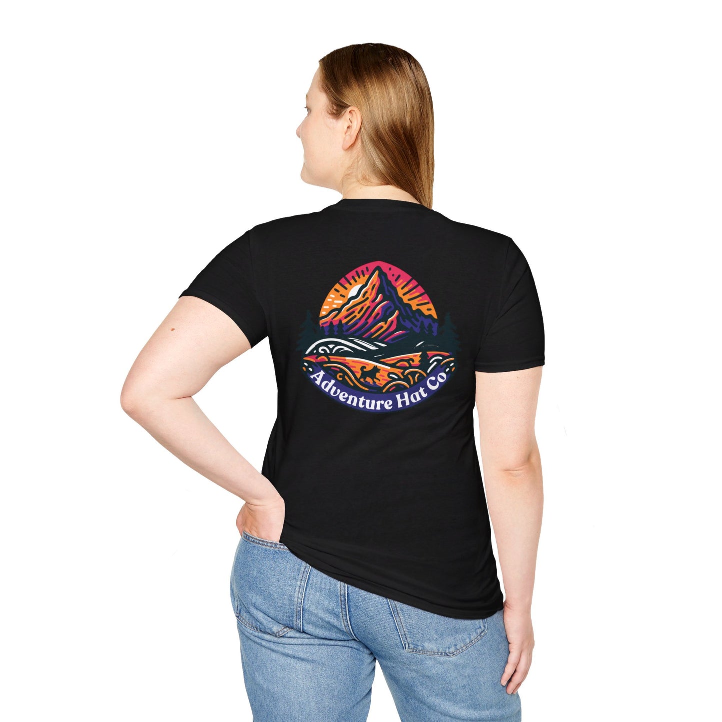 Adventure Hat Co Colorful Mountains Unisex Soft style T-Shirt