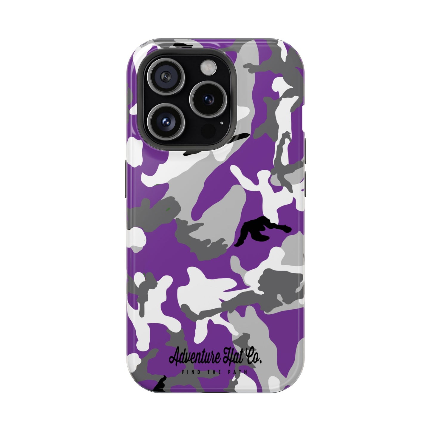 iPhone Case - Adventure Hat Co Purple Camo Impact-Resistant Case for 16, 15, and 14 Models