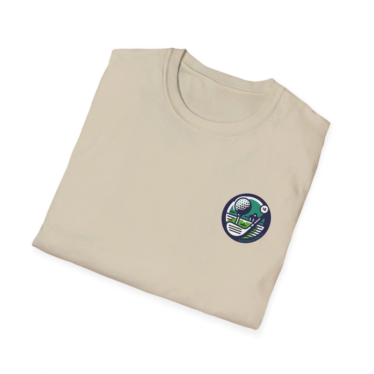 Adventure Hat Co Golf Design Unisex Softstyle T-Shirt