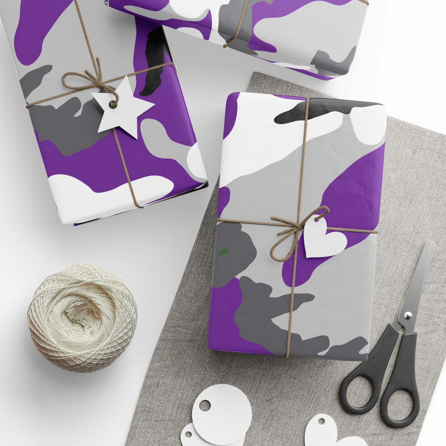 Purple Camouflage Wrapping Paper