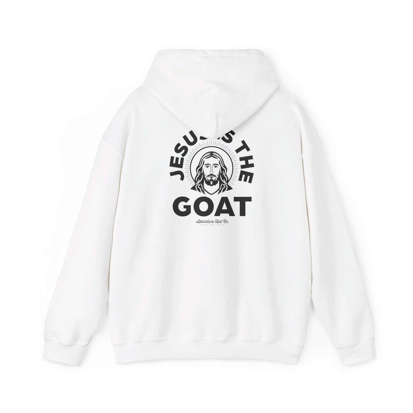 Adventure Hat Co "Jesus is the GOAT" Hoodie Unisex Heavy Blend™ Hooded Sweatshirt