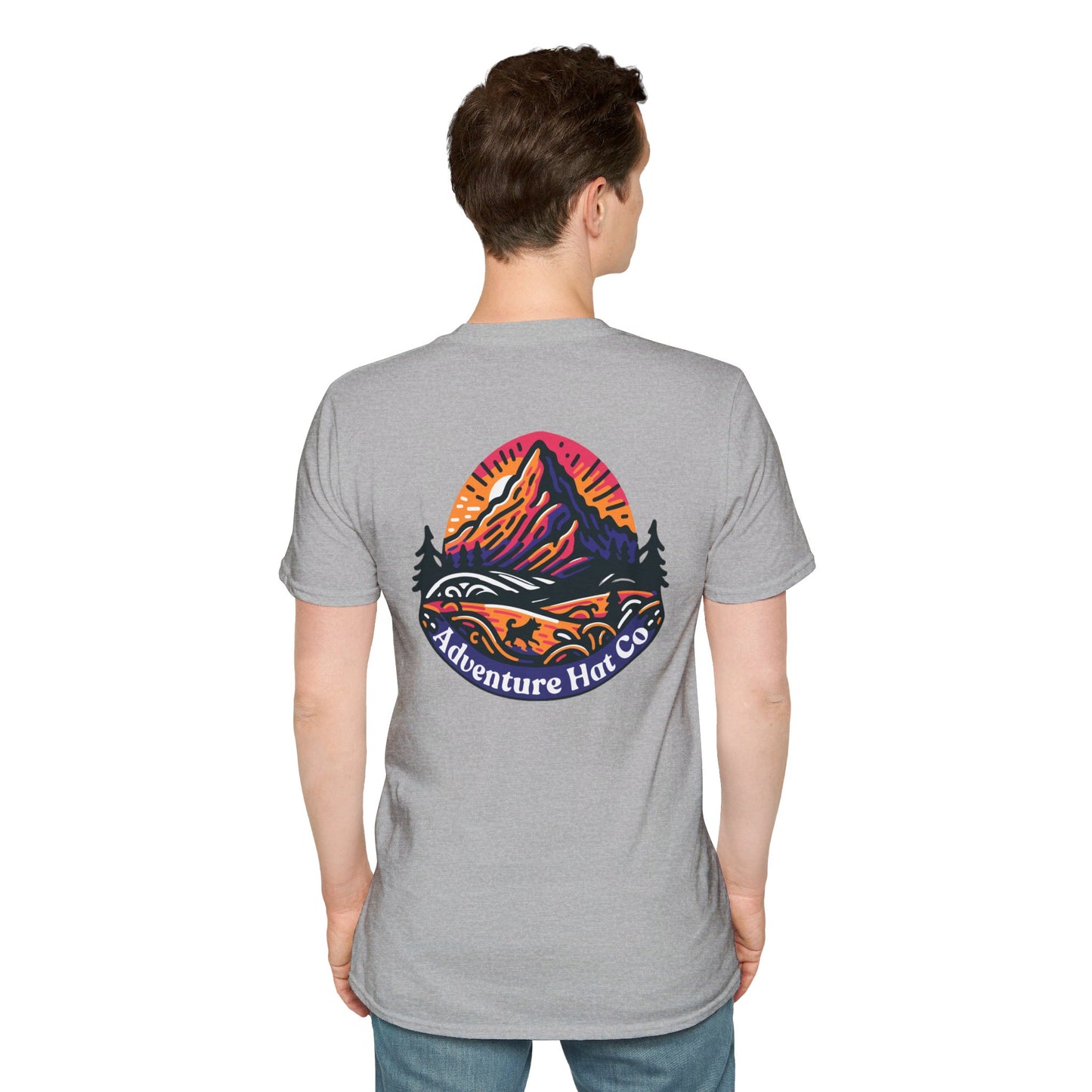 Adventure Hat Co Colorful Mountains Unisex Soft style T-Shirt