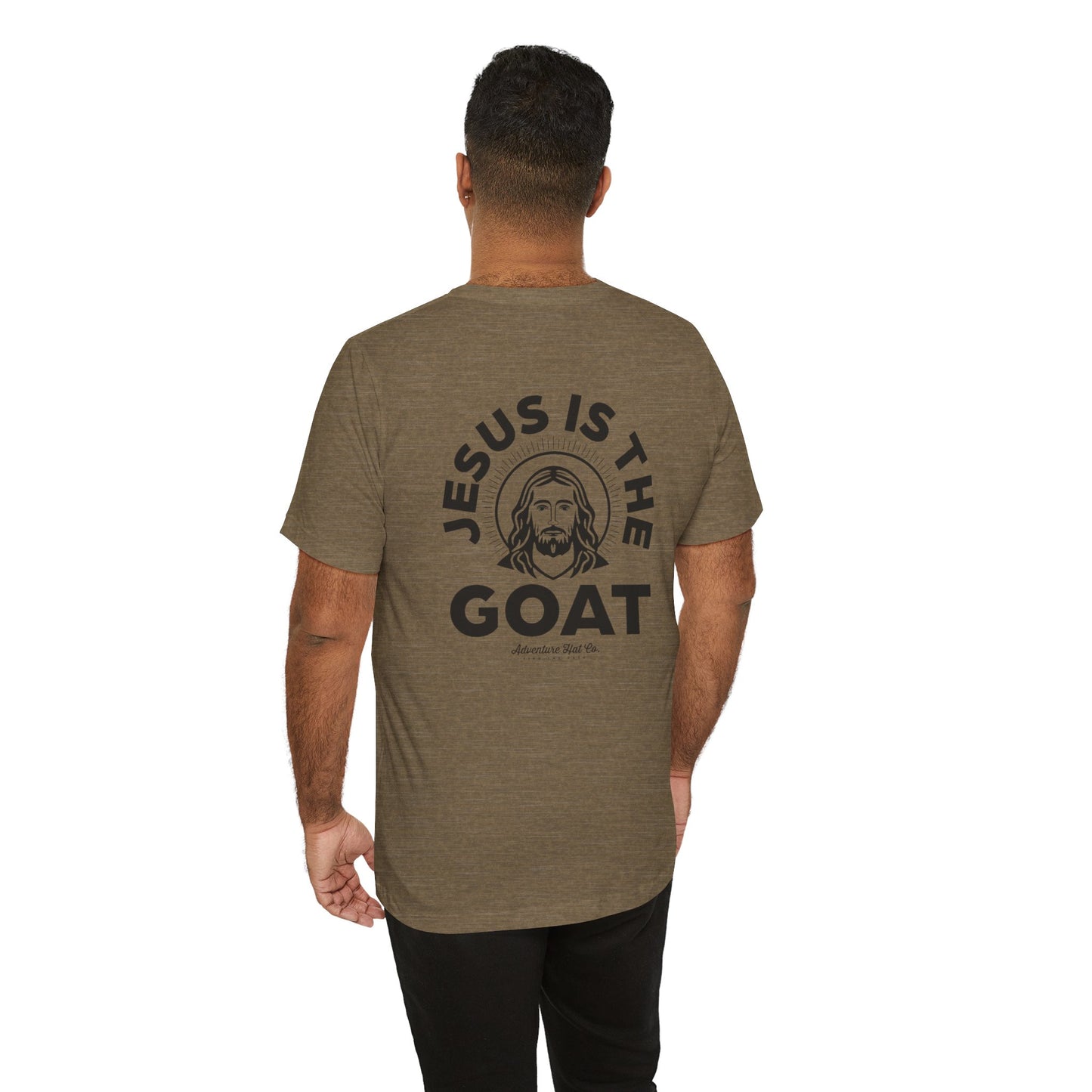 Jesus is the GOAT Unisex Tee - Adventure Hat Co designed for our Youth Group Shirt