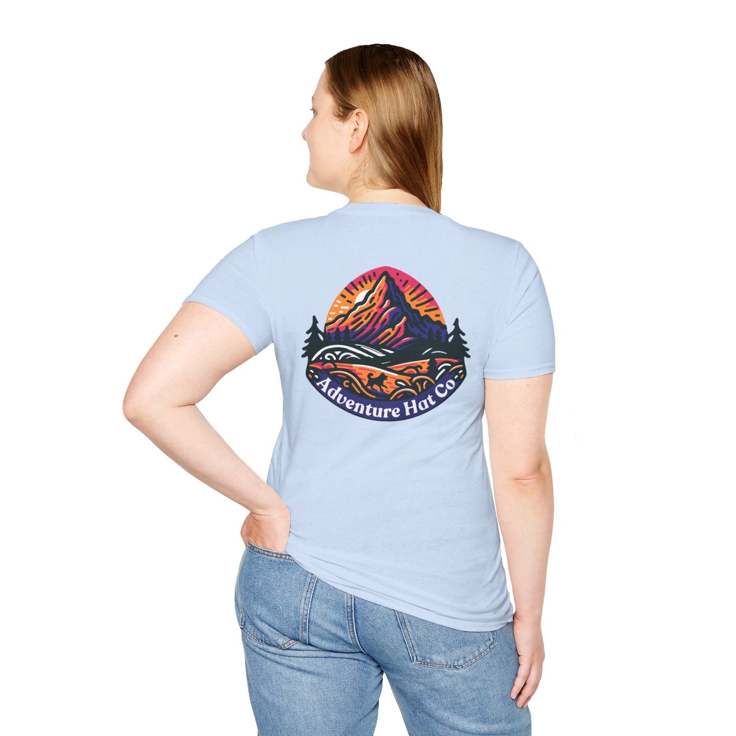 Adventure Hat Co Colorful Mountains Unisex Soft style T-Shirt