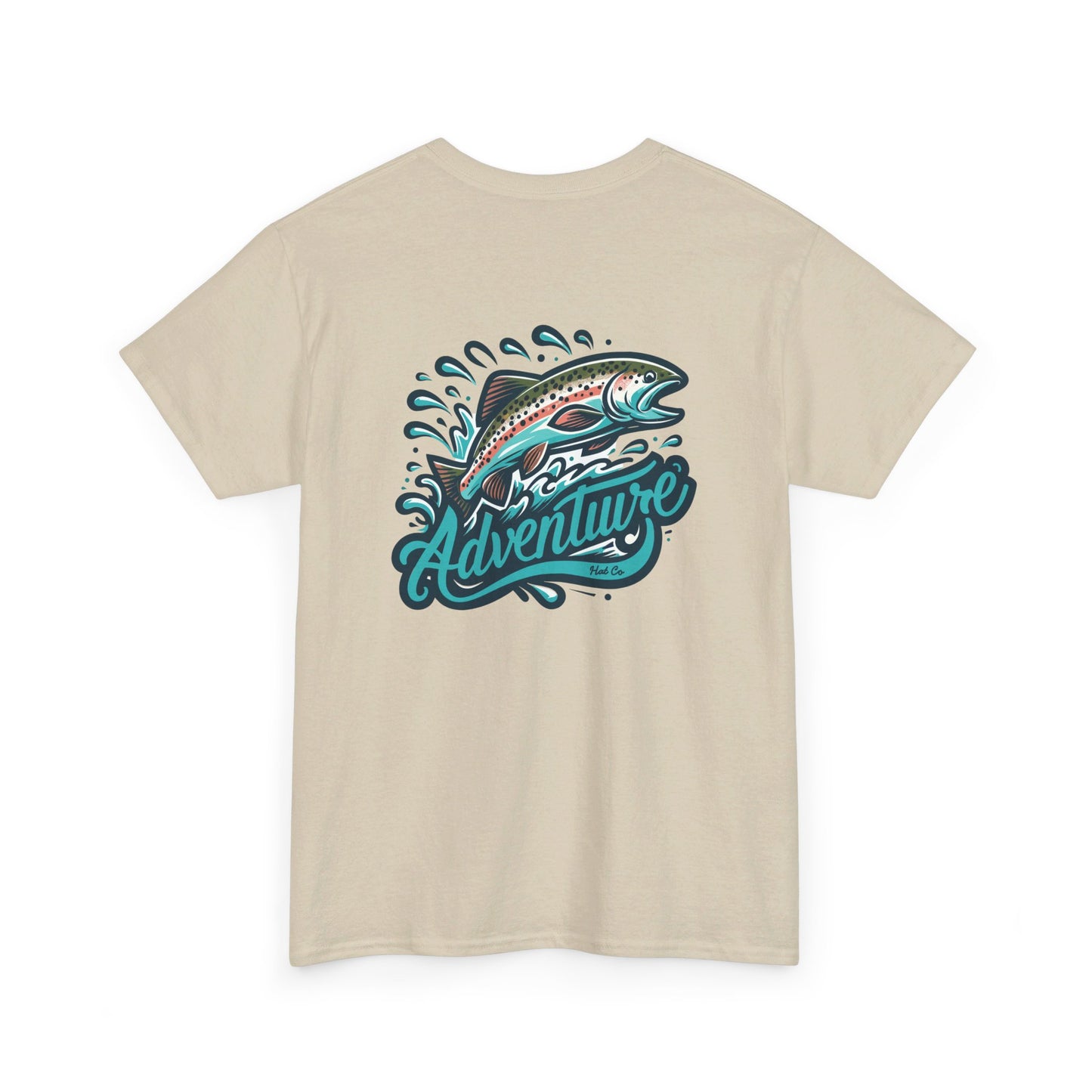 Adventure Hat Co Rainbow Trout Unisex Heavy Cotton Tee