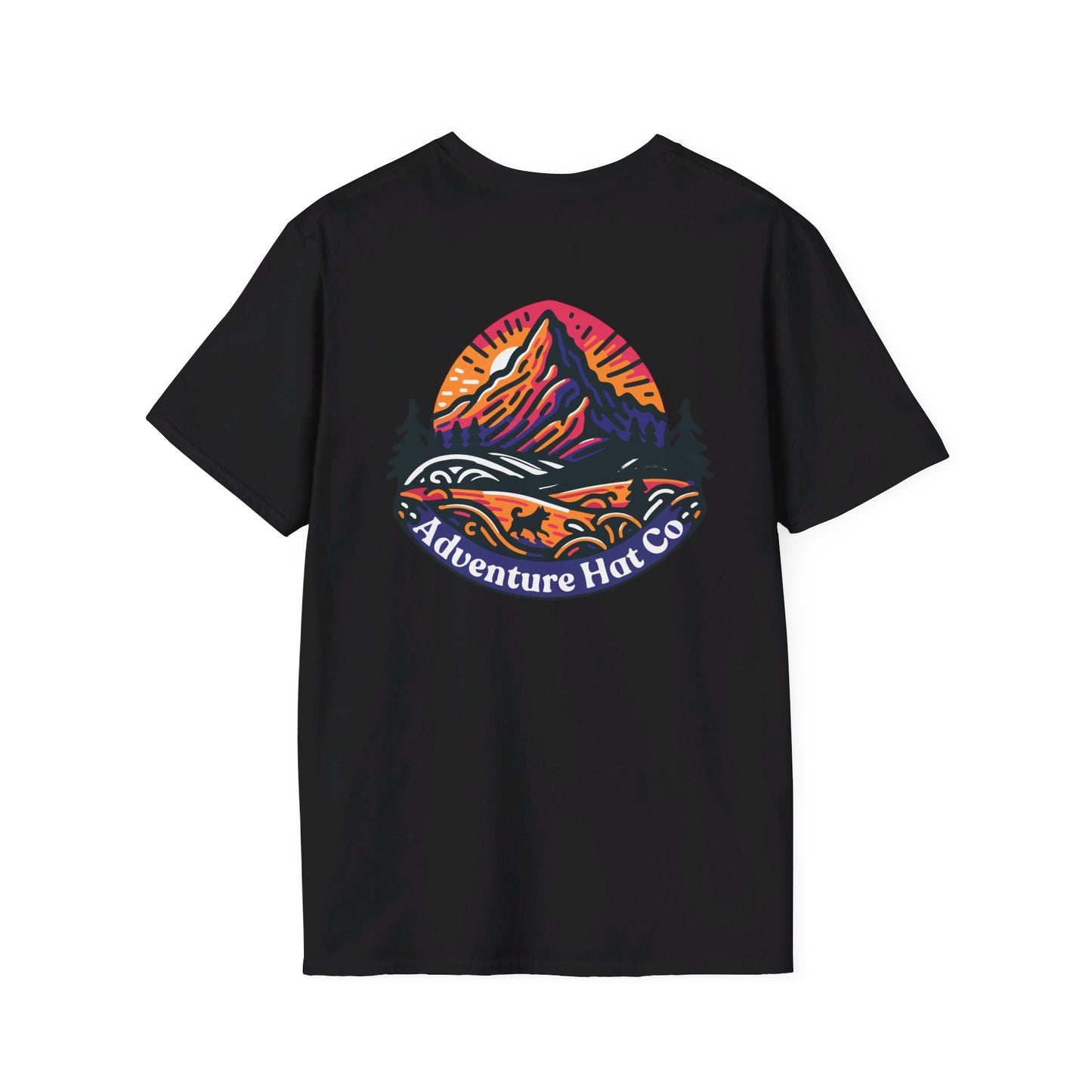 Adventure Hat Co Colorful Mountains Unisex Soft style T-Shirt