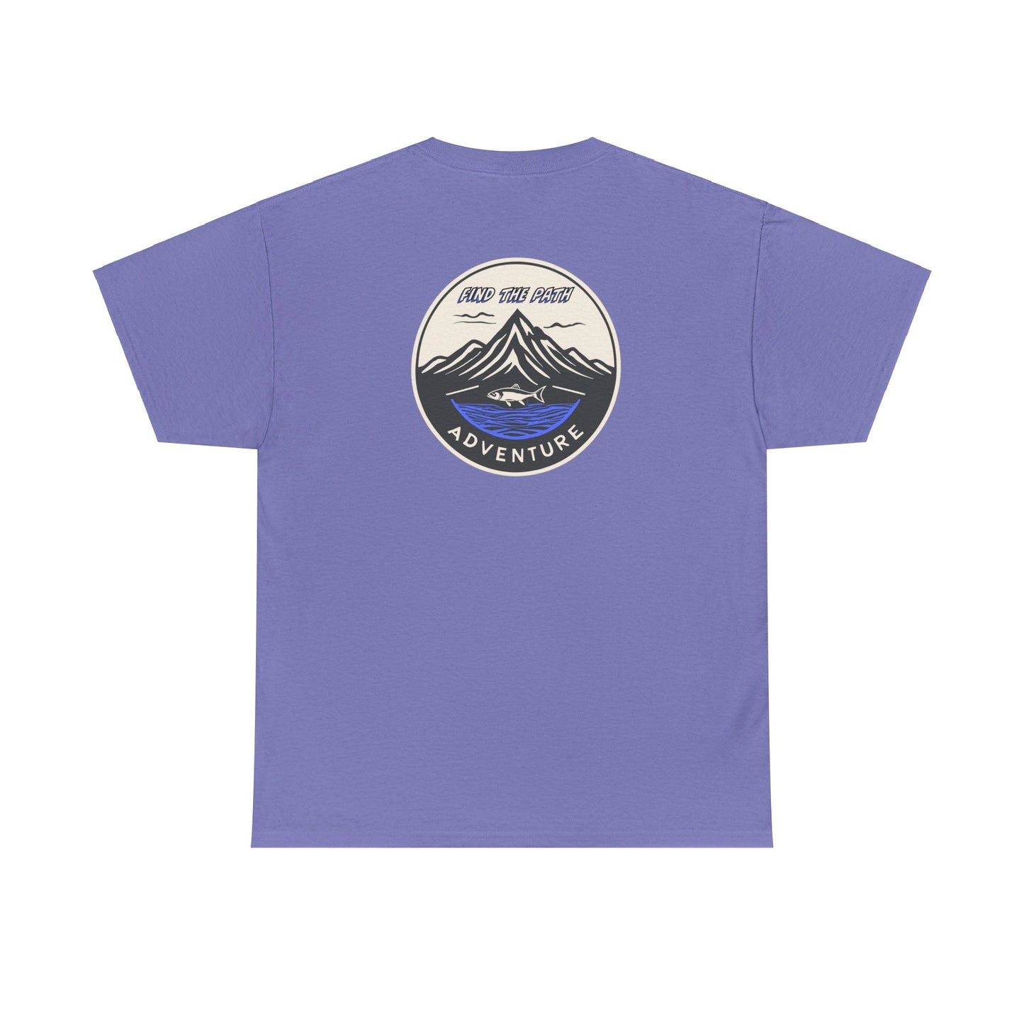 Find the Path Fish in the Mountains Unisex Heavy Cotton Tee