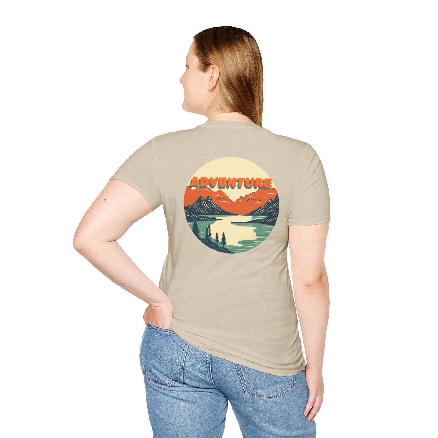 Adventure Hat Co Mountain Neutral Colors Unisex Soft style T-Shirt