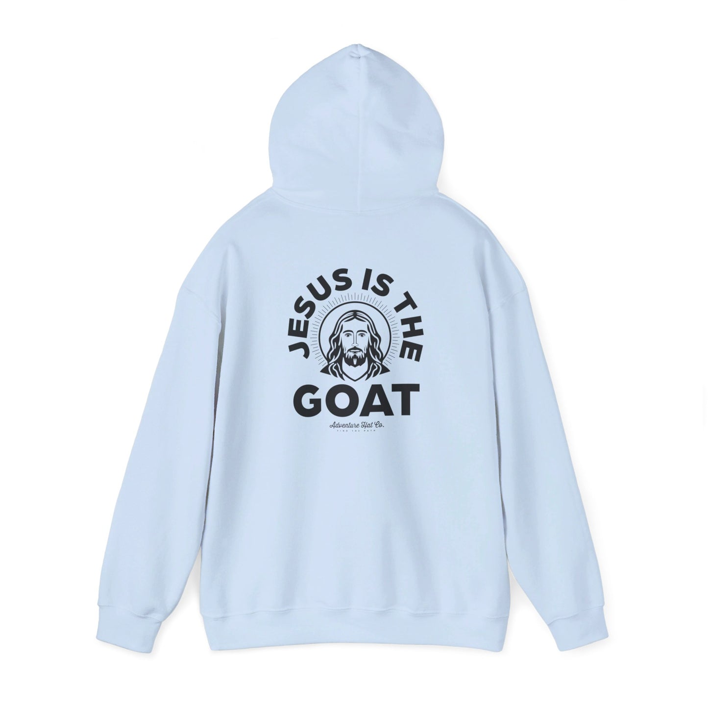 Adventure Hat Co "Jesus is the GOAT" Hoodie Unisex Heavy Blend™ Hooded Sweatshirt