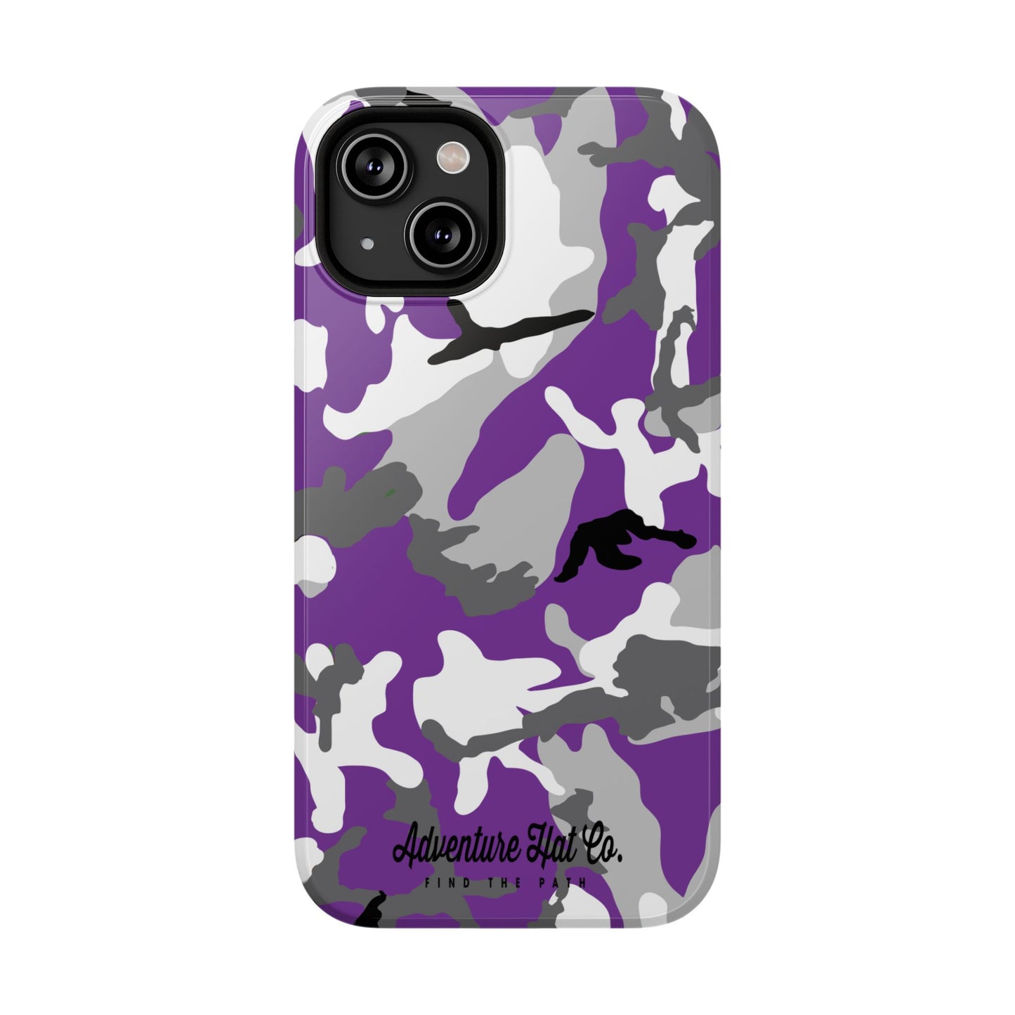 iPhone Case - Adventure Hat Co Purple Camo Impact-Resistant Case for 16, 15, and 14 Models