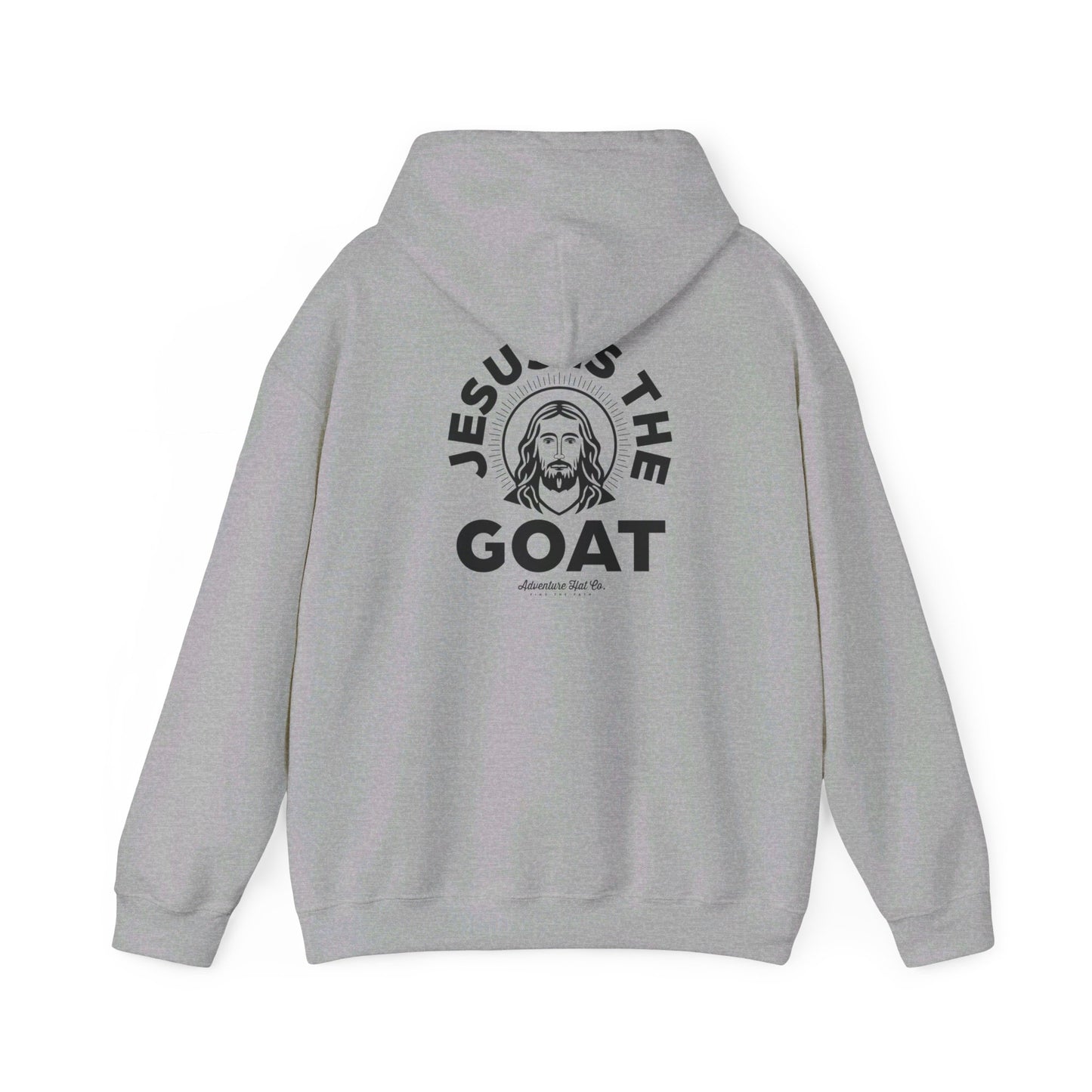 Adventure Hat Co "Jesus is the GOAT" Hoodie Unisex Heavy Blend™ Hooded Sweatshirt