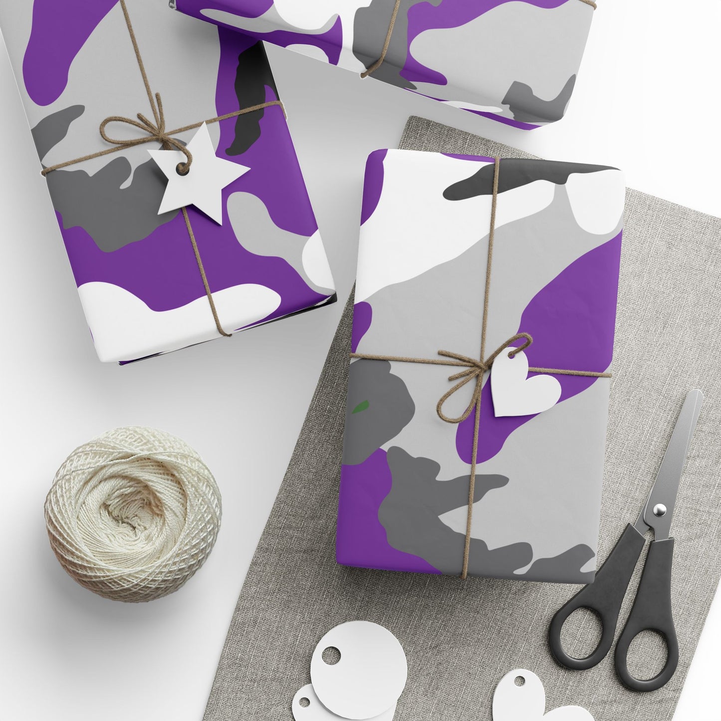 Purple Camouflage Wrapping Paper