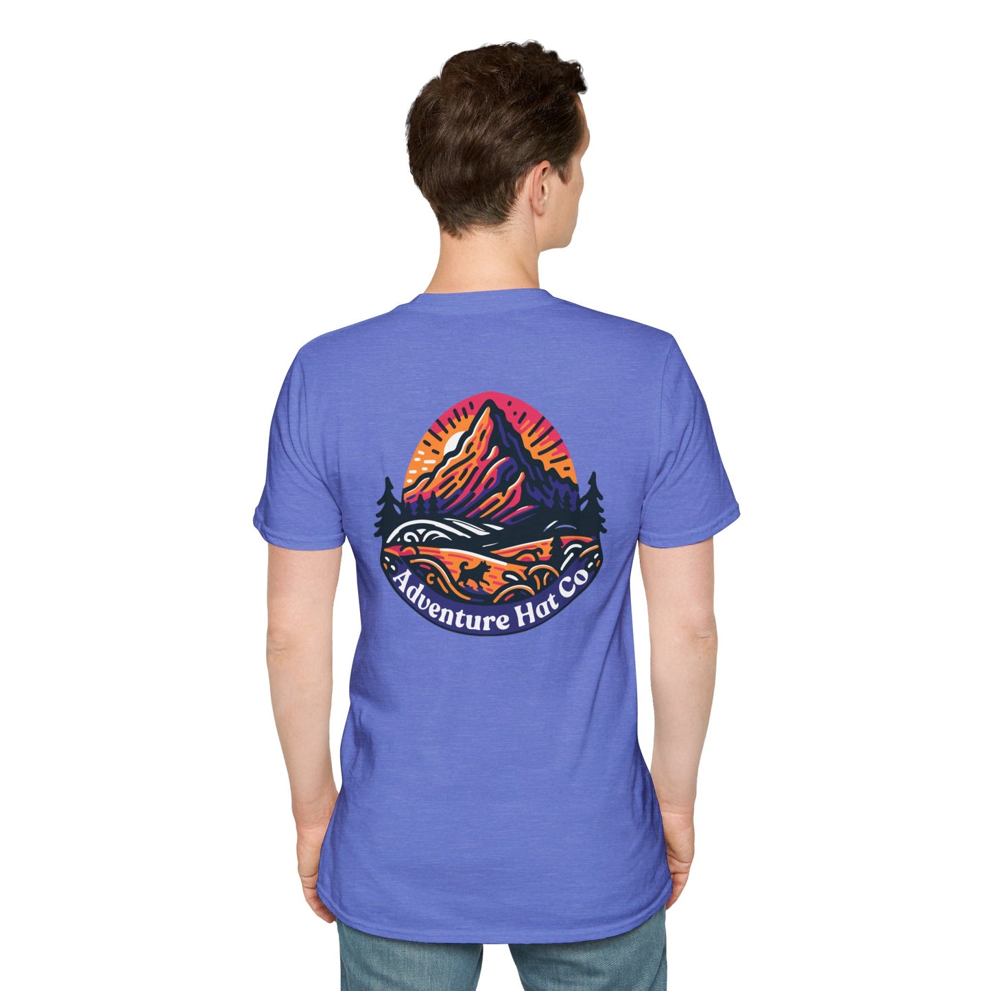 Adventure Hat Co Colorful Mountains Unisex Soft style T-Shirt