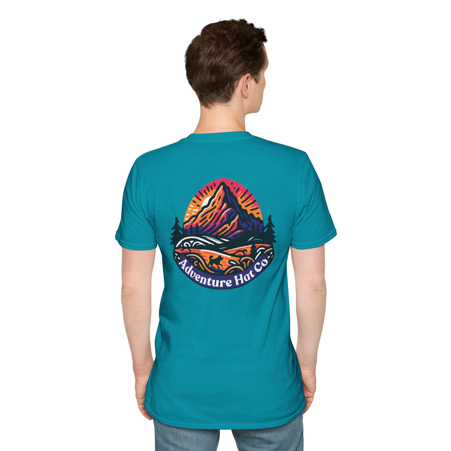 Adventure Hat Co Colorful Mountains Unisex Soft style T-Shirt