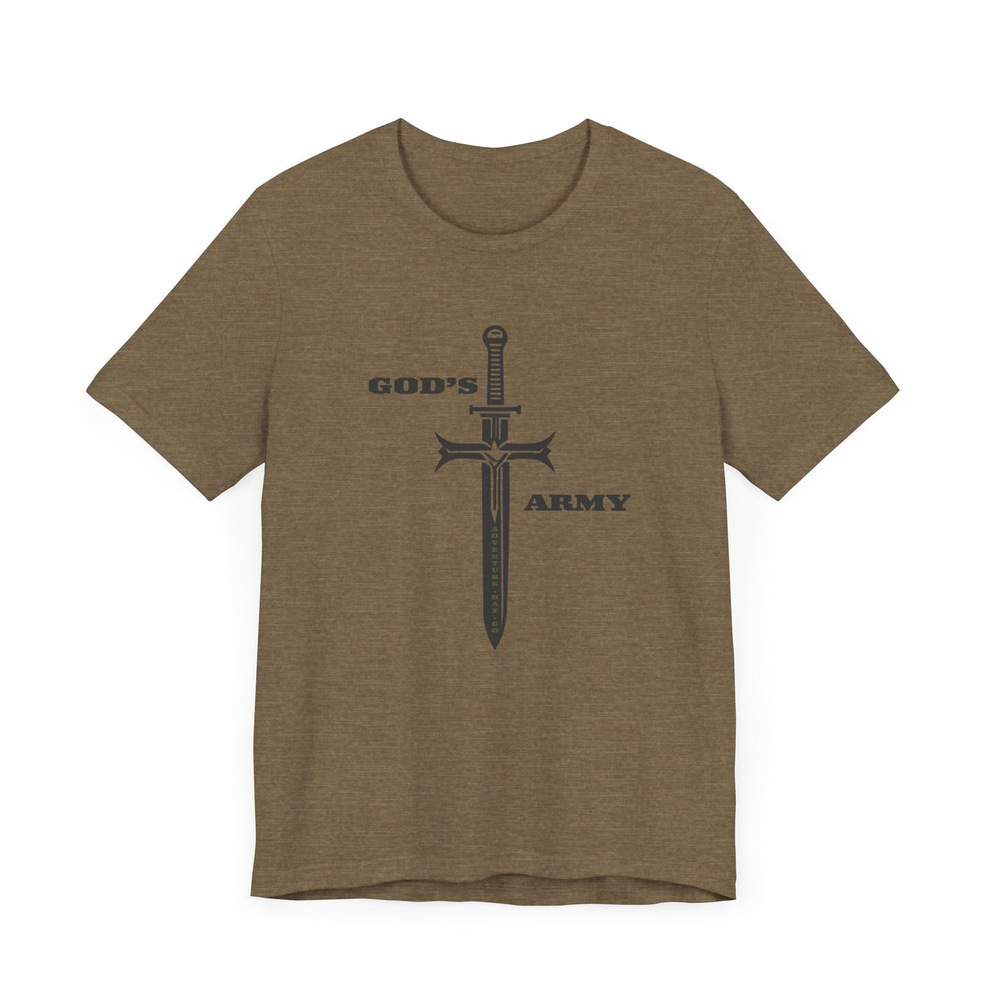 Gods Army Unisex Tee - Sword Design - Adventure Hat Co Benefit Collection