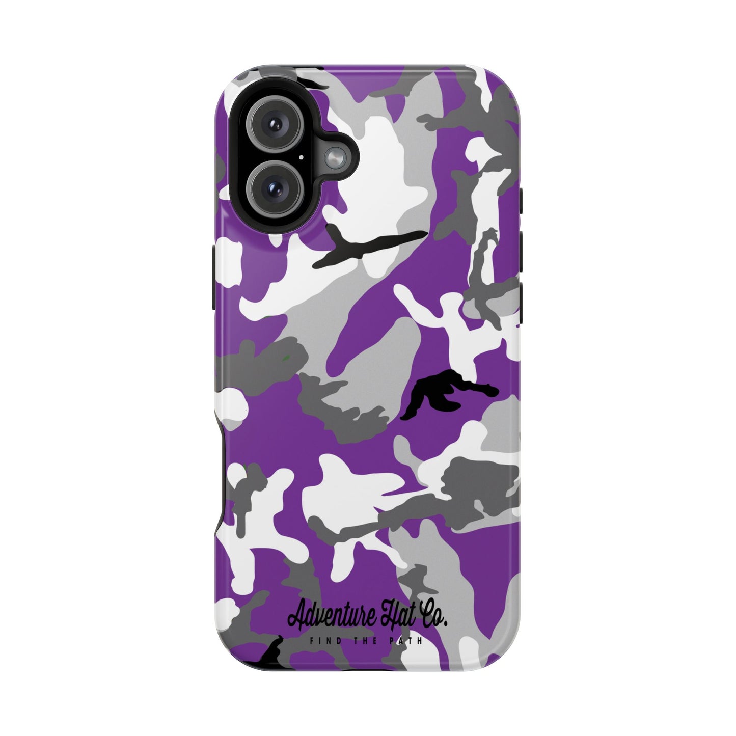 iPhone Case - Adventure Hat Co Purple Camo Impact-Resistant Case for 16, 15, and 14 Models